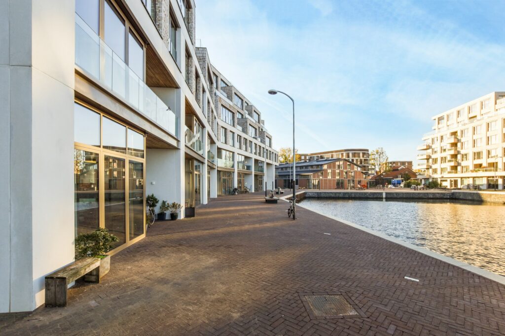 Modern apartment building